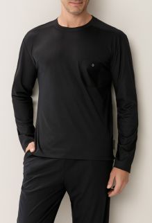 Schwarzes Langarm-Shirt für zu Hause kaufen in Luzern